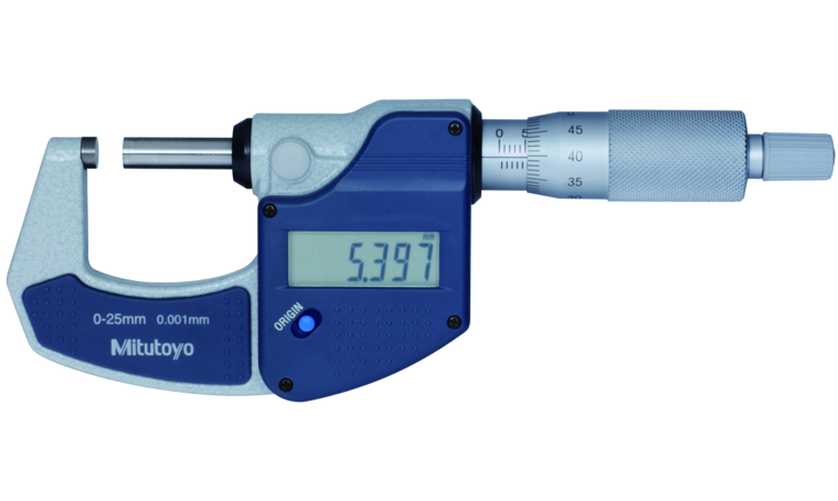 Mitutoyo Digimatic mikrométer racsnival, 0-25 mm, 0.001 mm (293-821-30) termék fő termékképe