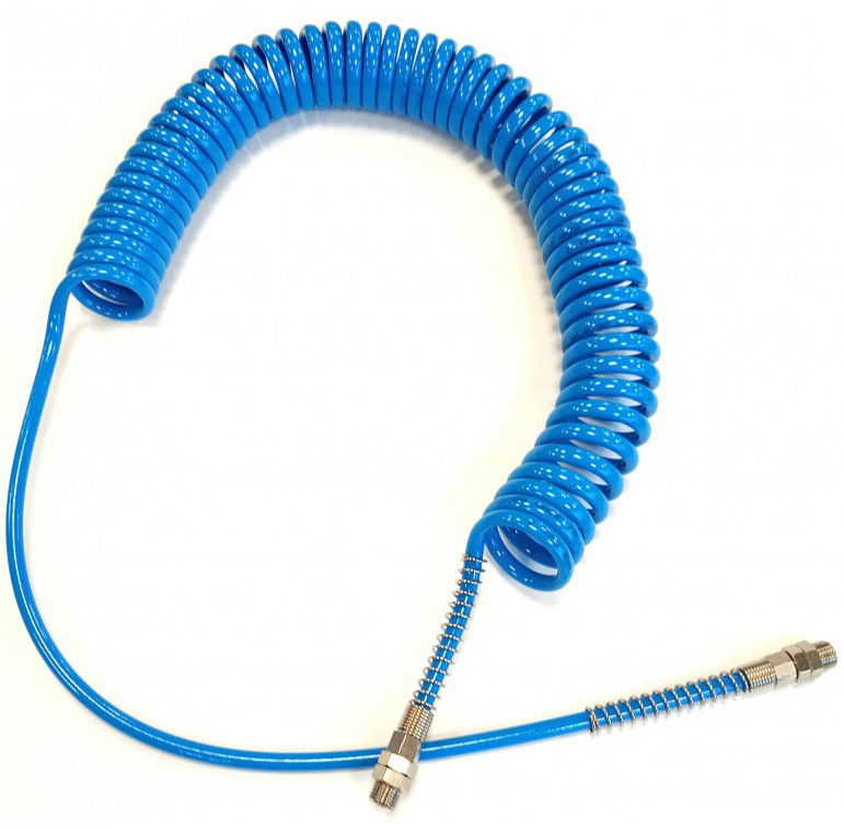 Rectus SPF812SB100R kalibrált Shore A 98 PU spiráltömlő forgó csavarzattal, kék, 12x8x2 mm, 10 m hosszú termék fő termékképe