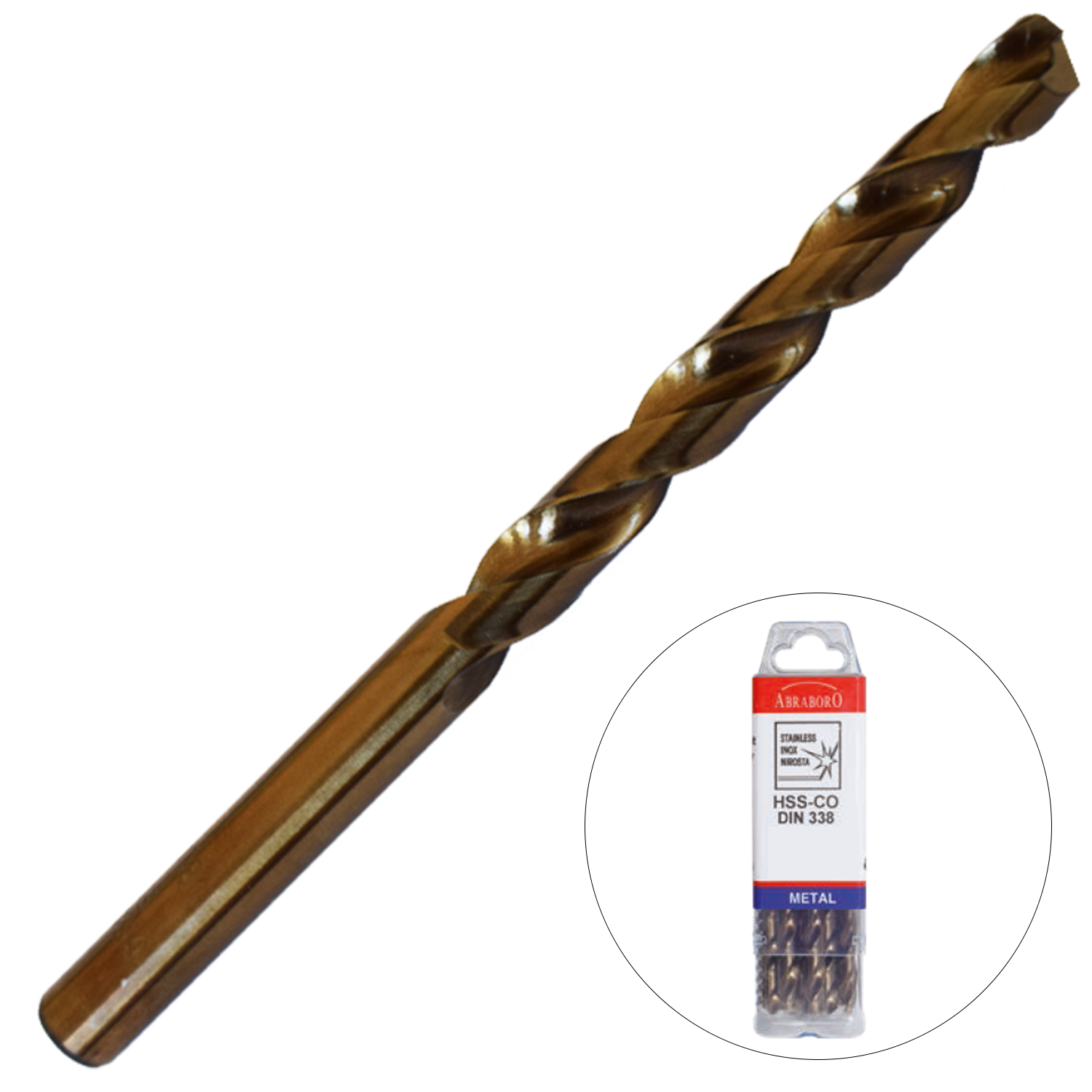 Abraboro 8.6 x 117 / 75 mm HSS-Co fémcsigafúró X-Pack, 10 db/csomag termék fő termékképe