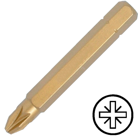 KENNEDY No.1 pozidriv titán csavarhúzó bit 1/4" hatszög illesztéssel, 50 mm termék fő termékképe