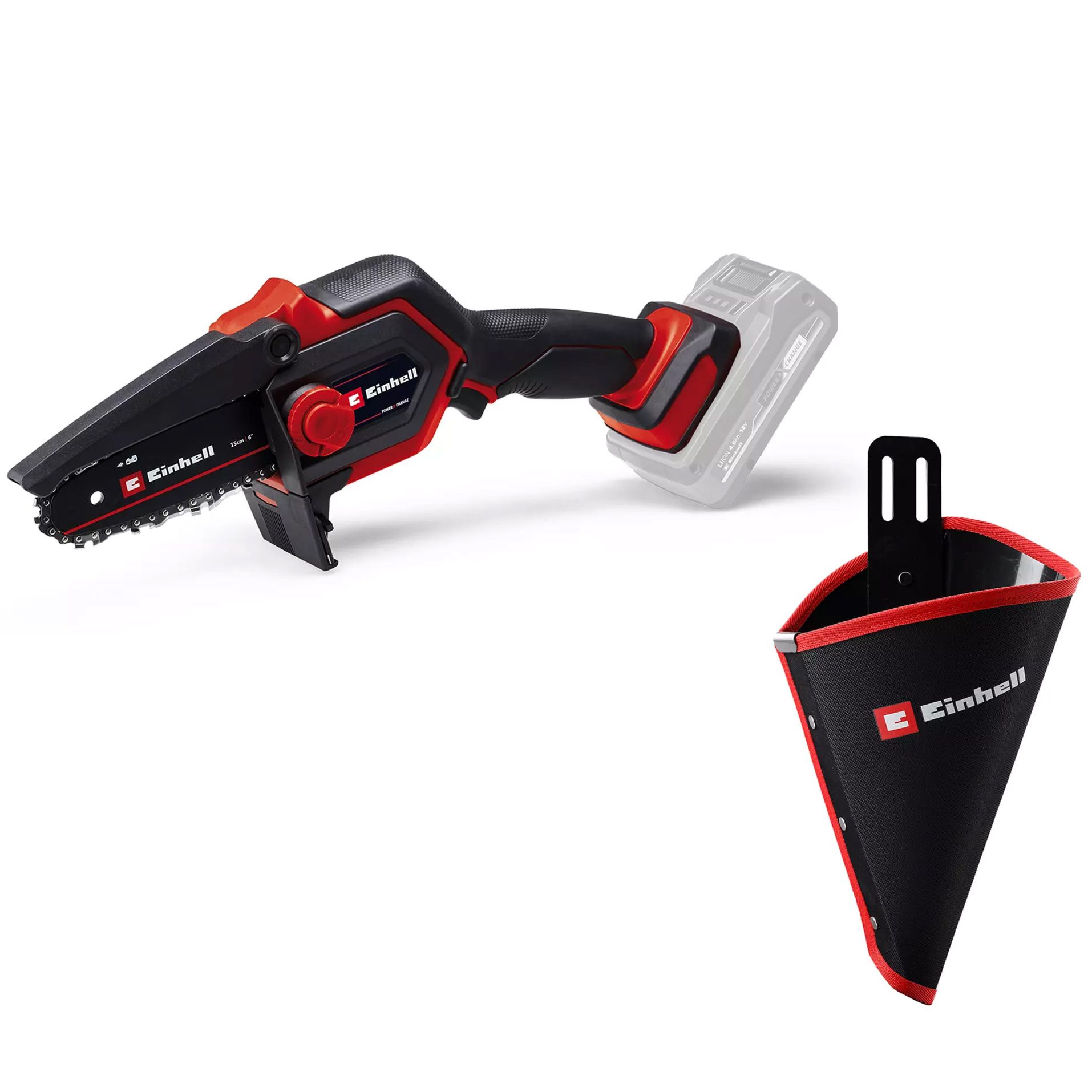 EINHELL GE-PS 18/15 Li Holster Kit akkus ágvágó láncfűrész (akku és töltő nélkül) termék fő termékképe