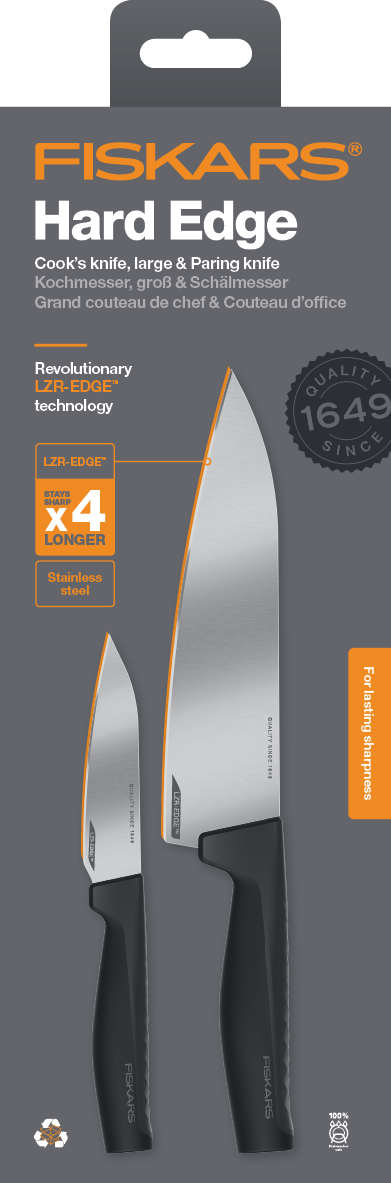 Fiskars Hard Edge késkészlet, 2 részes termék fő termékképe