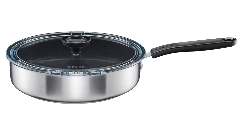 Fiskars Functional Form párolóserpenyő, 26 cm, rozsdamentes acél, kerámia bevonattal, fedővel termék fő termékképe