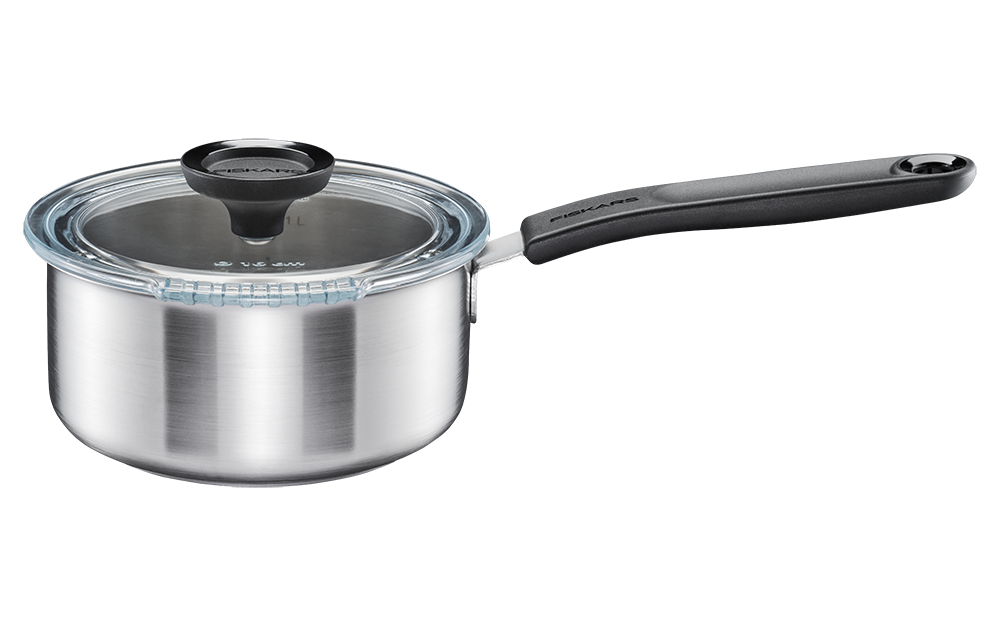 Fiskars Functional Form nyeles lábas, 1.5 l, rozsdamentes acél, fedővel termék fő termékképe