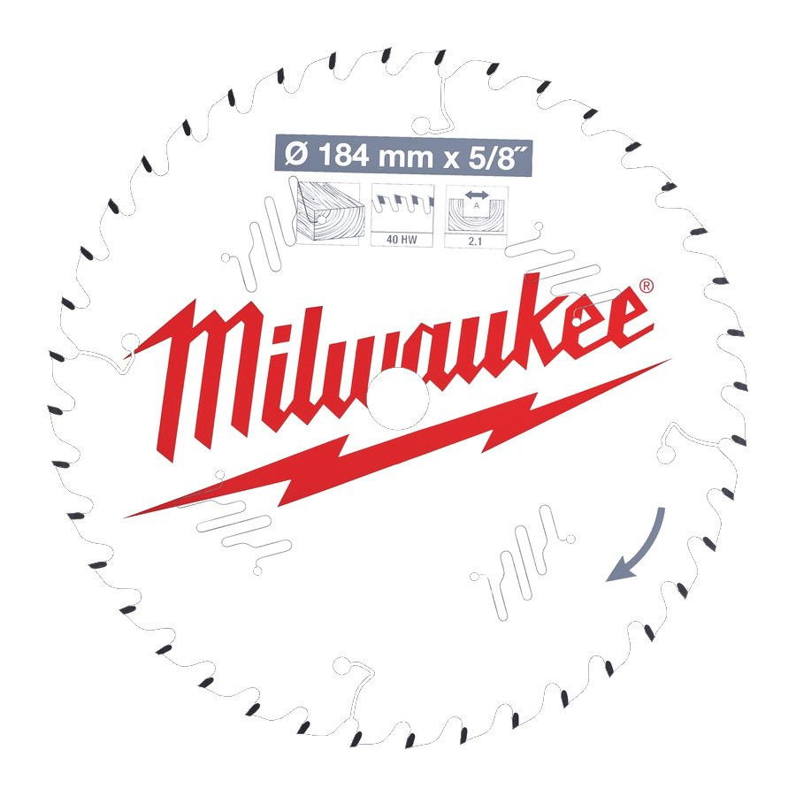 Milwaukee CSB P W körfűrészlap 184/15.87/40ATB termék fő termékképe