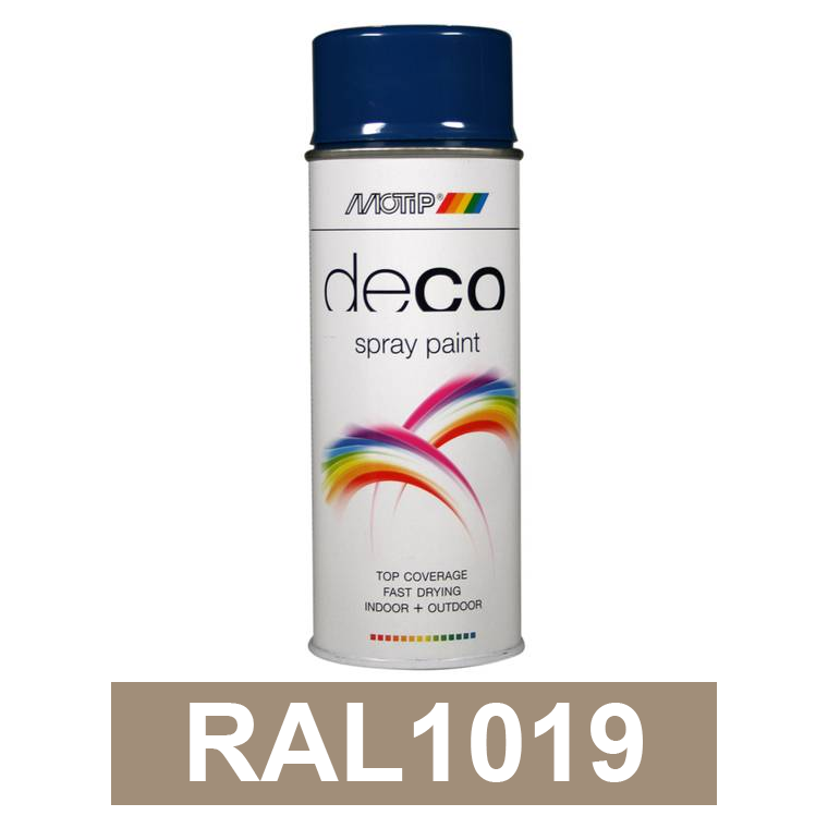 Motip DECO szintetikus festék spray, RAL1019, 400 ml termék fő termékképe