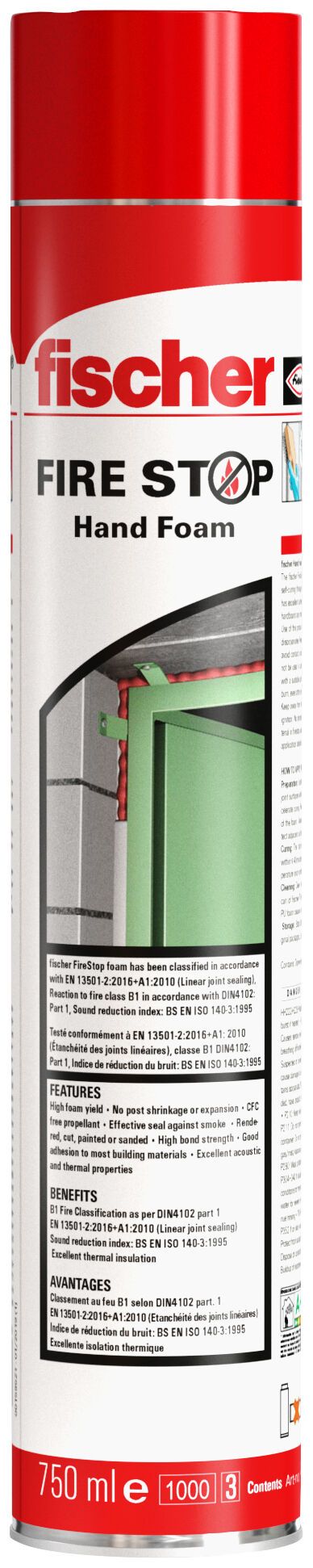 Fischer Kézi tűzvédelmi hab, 750 ml termék fő termékképe