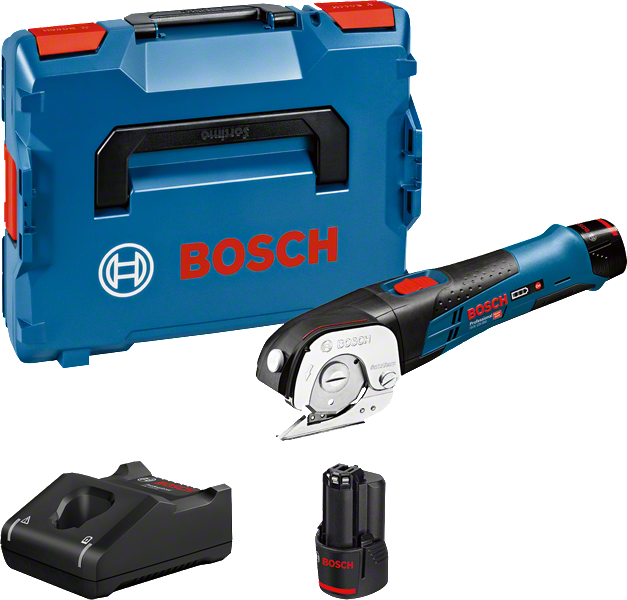 Bosch GUS 12V-300 akkus univerzális olló (2 x 2.0 Ah Li-ion akkuval, L-BOXX-ban) termék fő termékképe