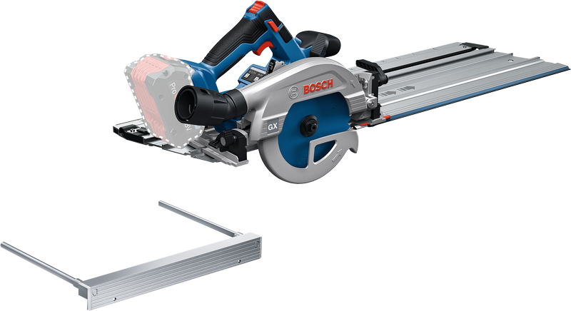Bosch GKS 18V-57-2 GX akkus kézi körfűrész (akku és töltő nélkül, vezetősínnel) termék fő termékképe